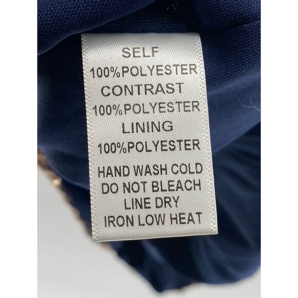 FASHION NOVA Women's Navy-Gold Ombre Sequin Dimmed With Smoke Mini Dress SZ S - Picture 10 of 11